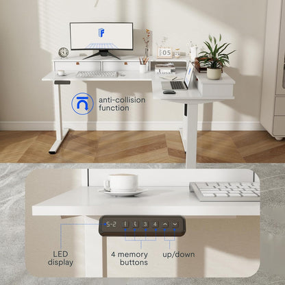 L Shaped Electric Standing Desk