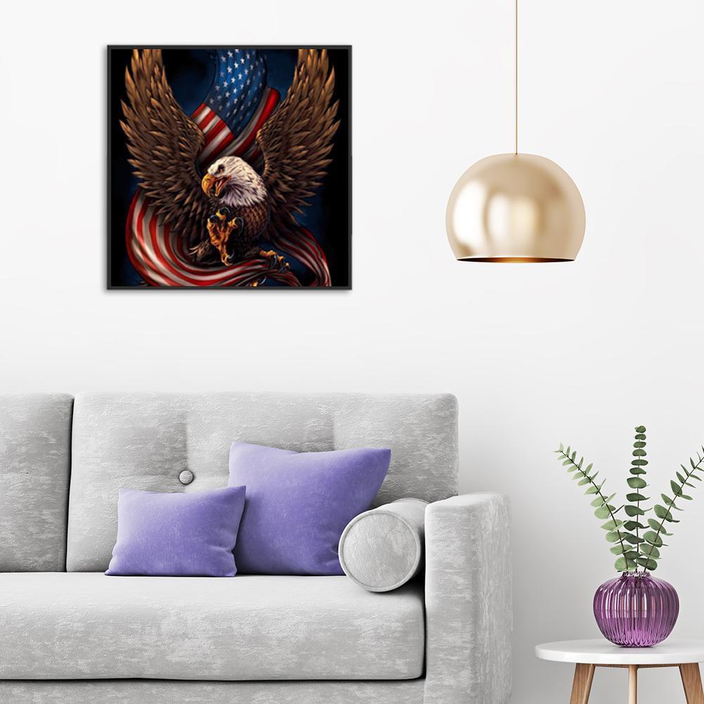 Eagle Flag - Full Round Drill Diamond Painting