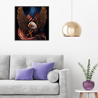 Eagle Flag - Full Round Drill Diamond Painting