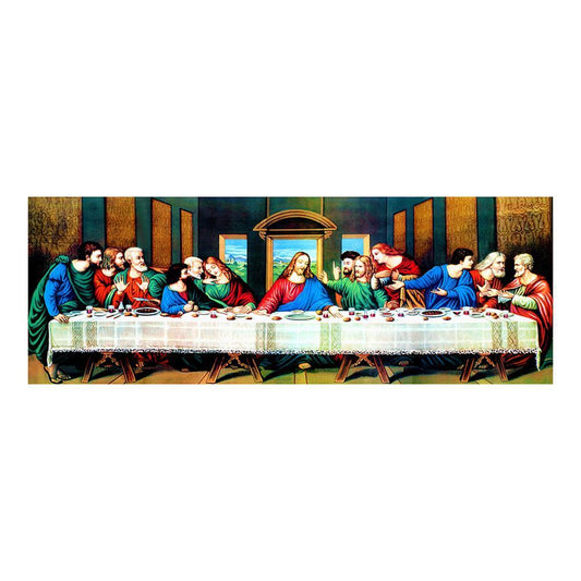 (80*30cm)The Last Supper - Full Round Drill Diamond Painting