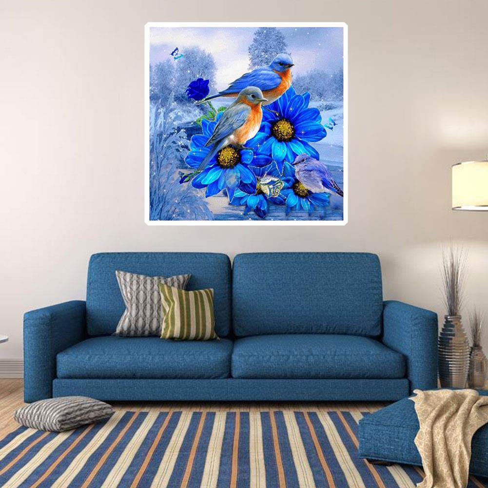 5D DIY Full Drill Diamond Painting Birds Cross Stitch Embroidery Mosaic Kit