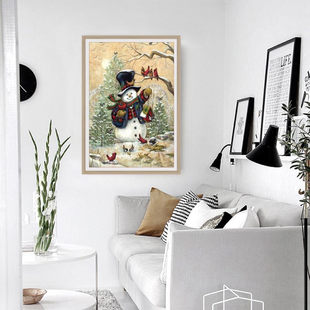 Christmas Snowman - Full Round Drill Diamond Painting