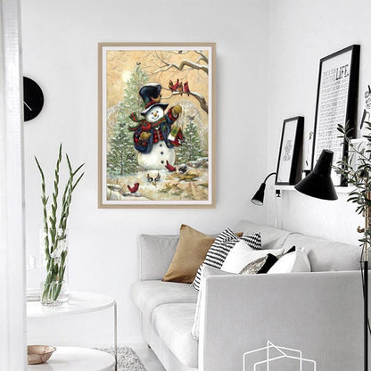 Christmas Snowman - Full Round Drill Diamond Painting