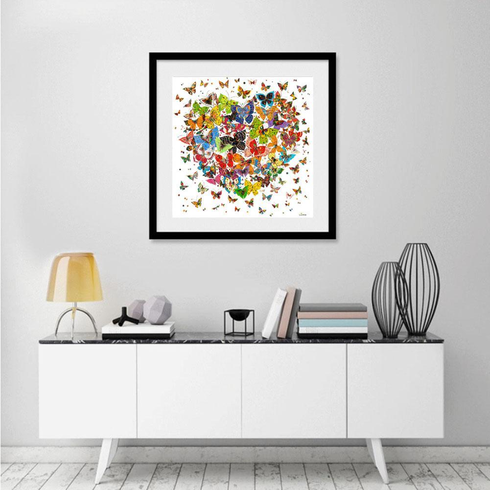 Butterfly Heart - Full Round Drill Diamond Painting