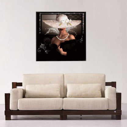 Beauty Lady - Full Round Drill Diamond Painting