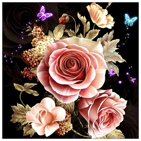 5D DIY Full Drill Diamond Painting Warm Flowers Cross Stitch Embroidery Kit