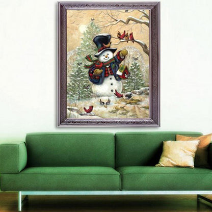Christmas Snowman - Full Round Drill Diamond Painting