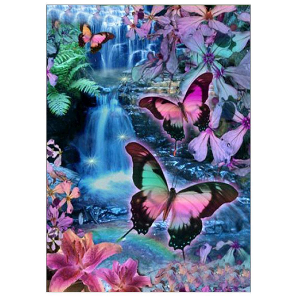 5D Colorful Butterfly Diamond Painting Embroidery DIY Cross Stitch Decor