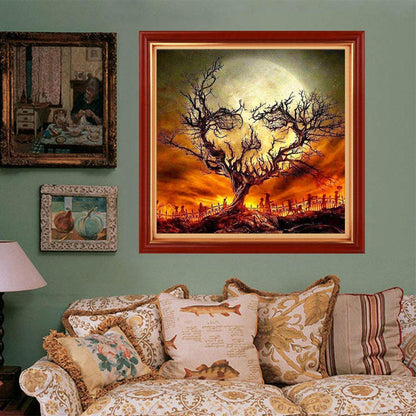 Halloween Tree - Full Round Drill Diamond Painting