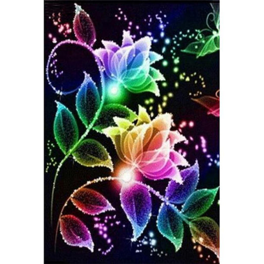 Abstract Flower - Full Round Drill Diamond Painting