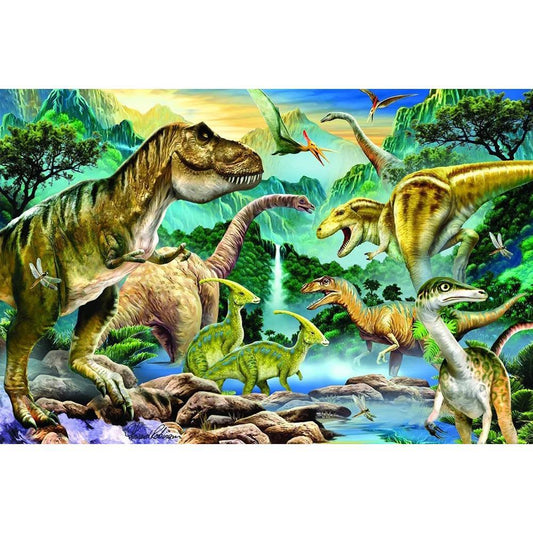 Dinosaurs River - Full Round Drill Diamond Painting