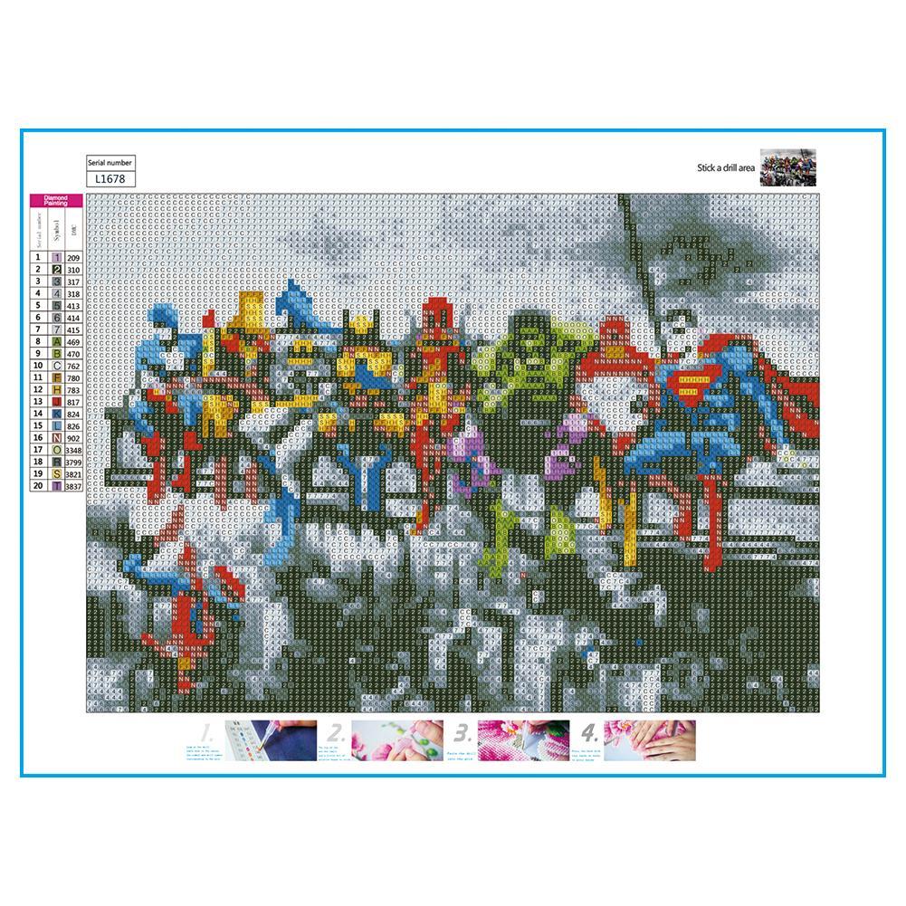 5D DIY Full Drill Diamond Painting Heroic Alliance Cross Stitch (L1678)