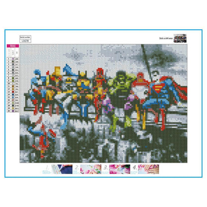 5D DIY Full Drill Diamond Painting Heroic Alliance Cross Stitch (L1678)