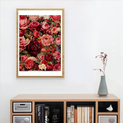 Rose Flowers - Full Round Drill Diamond Painting