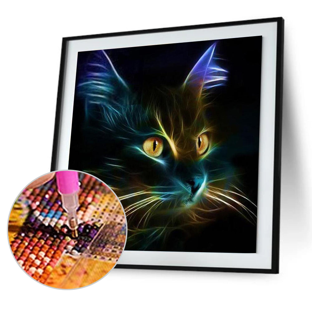 Cat - Full Round Drill Diamond Painting