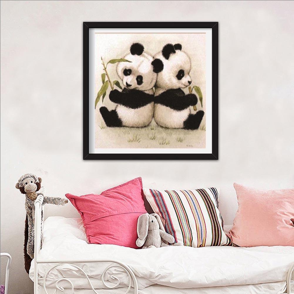 DIY 5D Embroidery Lovely Panda Diamond Painting Handmade Cross Stitch Craft