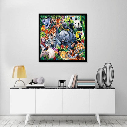 5D DIY Full Drill Diamond Painting Animal Cross Stitch Embroidery Mosaic