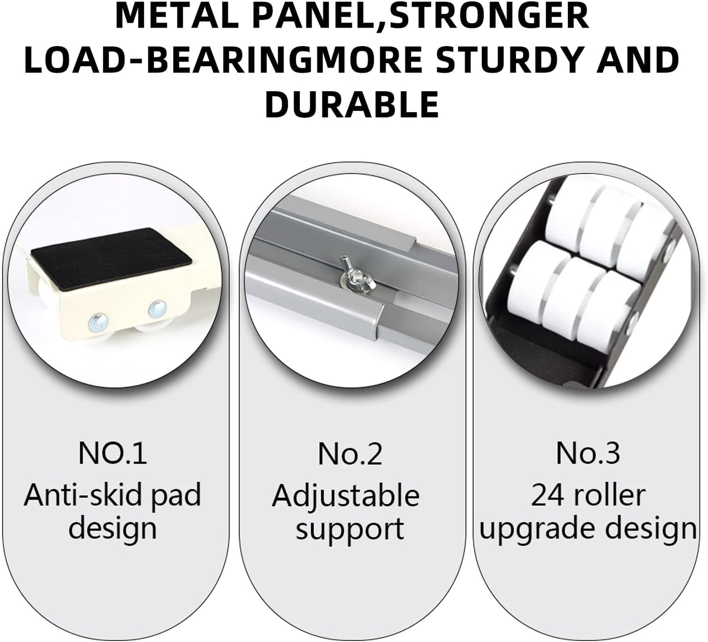 Washing Machine Base Frame with Wheels, Refrigerator Refrigerator Plate, Furniture Roller Guide, Adjustable 45-72 cm, Bear Load 700 kg, Stable and Non-Slip, for Washing Machines, Dryers