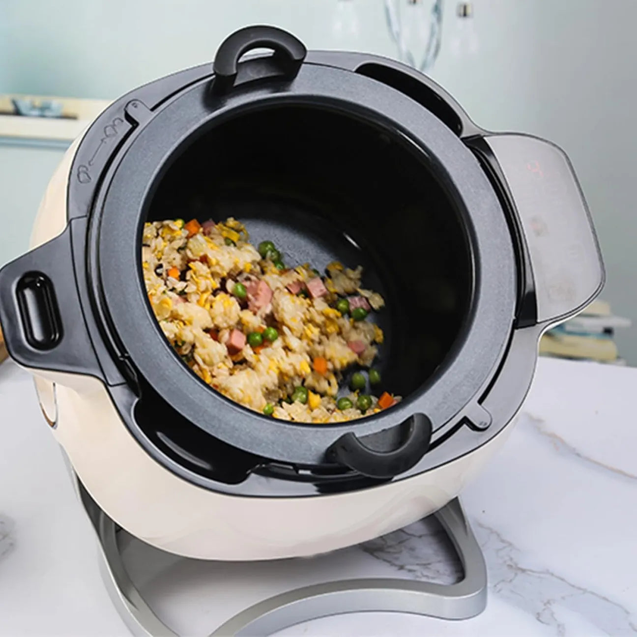 Multifunction Stir Fry Cooker, 3 Level Temperature Control, Multifunction Stir Fry Cooker