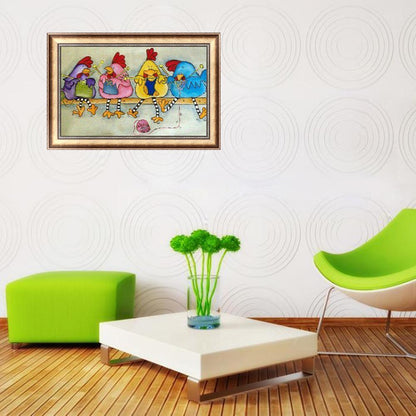 Chicken - Full Round Drill Diamond Painting