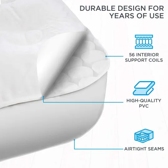 King Size Air Mattress with Built in Pump & Anti-Deflate Technology