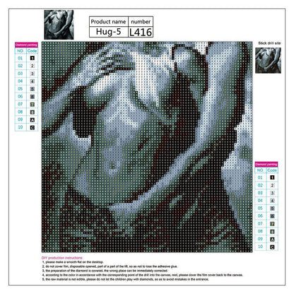 5D DIY Full Drill Diamond Painting Sexy Love Cross Stitch Embroidery Mosaic