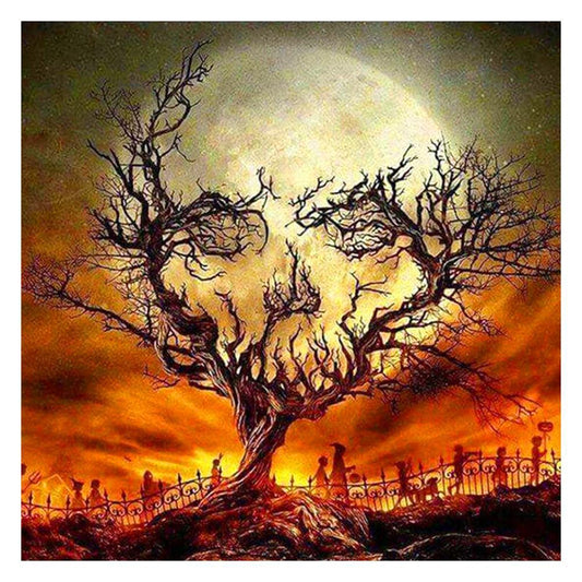 Halloween Tree - Full Round Drill Diamond Painting
