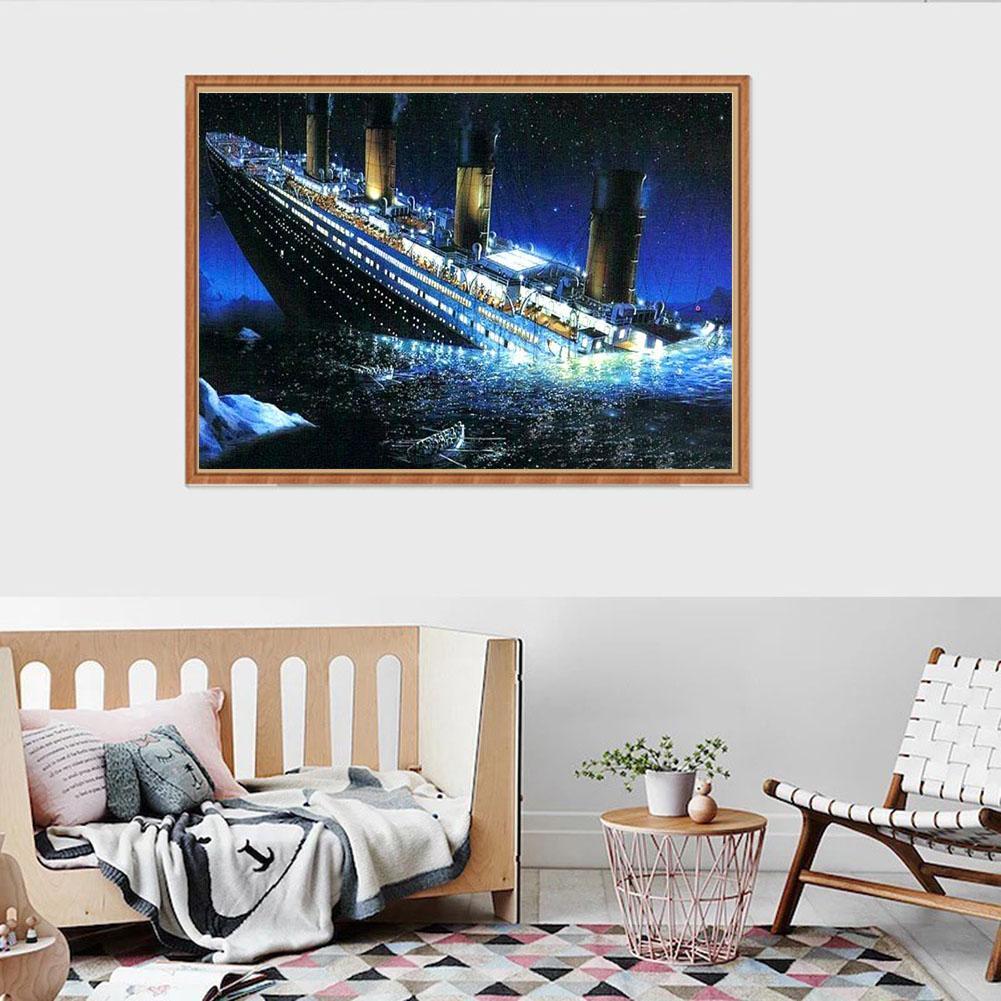 DIY Full Drill Diamond Painting Titanic Cross Stitch Embroidery Mosaic Kit