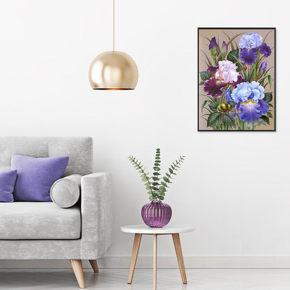 5D DIY Full Drill Diamond Painting Flowers Cross Stitch Embroidery Mosaic
