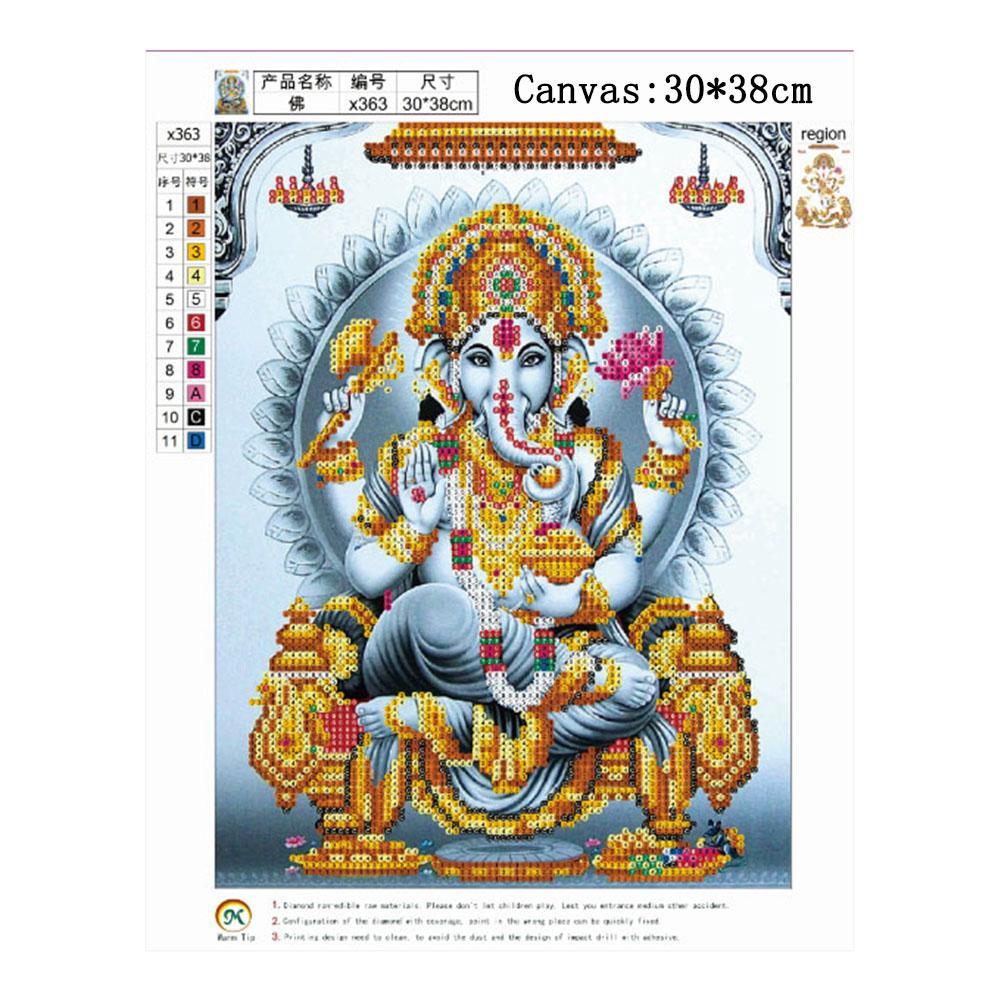 5D DIY Painting Buddha Needlework Diamond Embroidery Rhinestone Home Decor