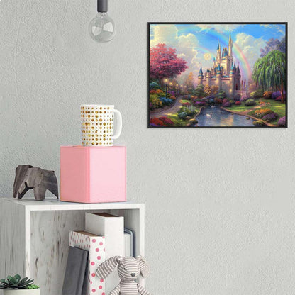 5D DIY Full Drill Diamond Painting Gorgeous Castle Cross Stitch Embroidery