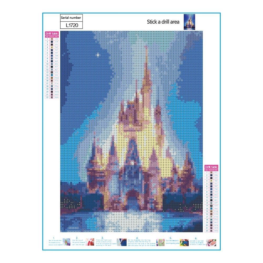 5D DIY Full Drill Diamond Painting Pagoda Cross Stitch Embroidery Craft Kit