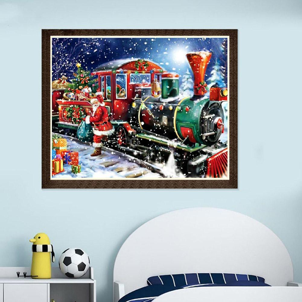 Christmas Train - Full Round Drill Diamond Painting
