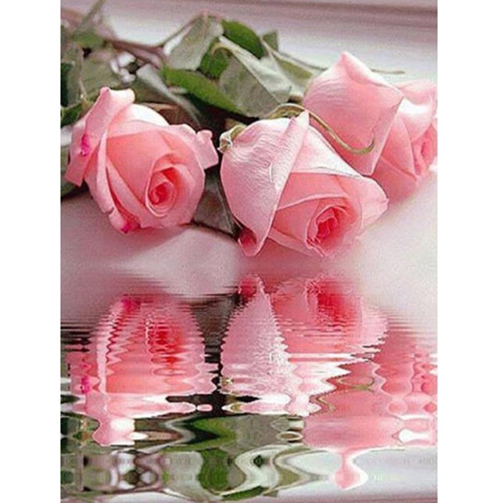 5D DIY Round Drill Diamond Painting Rose Cross Stitch Embroidery Mosaic Kit
