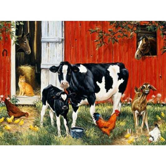 Cow - Full Round Drill Diamond Painting