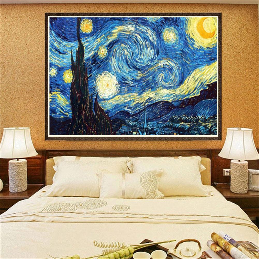 Starry Night 5D Full Drill Diamond Painting Embroidery DIY Cross Stitch