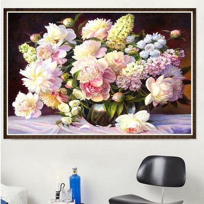 Warm Flowers - Full Round Drill Diamond Painting