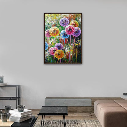 5D DIY Full Drill Diamond Painting Dandelion Cross Stitch Embroidery Mosaic