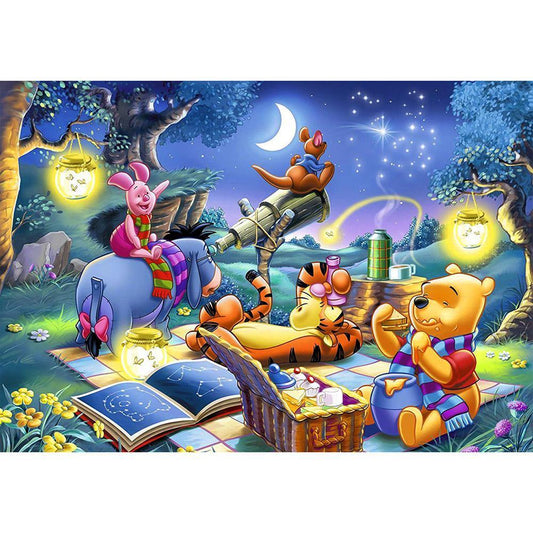 5D DIY Full Drill Diamond Painting Happy Cartoon Cross Stitch Embroidery