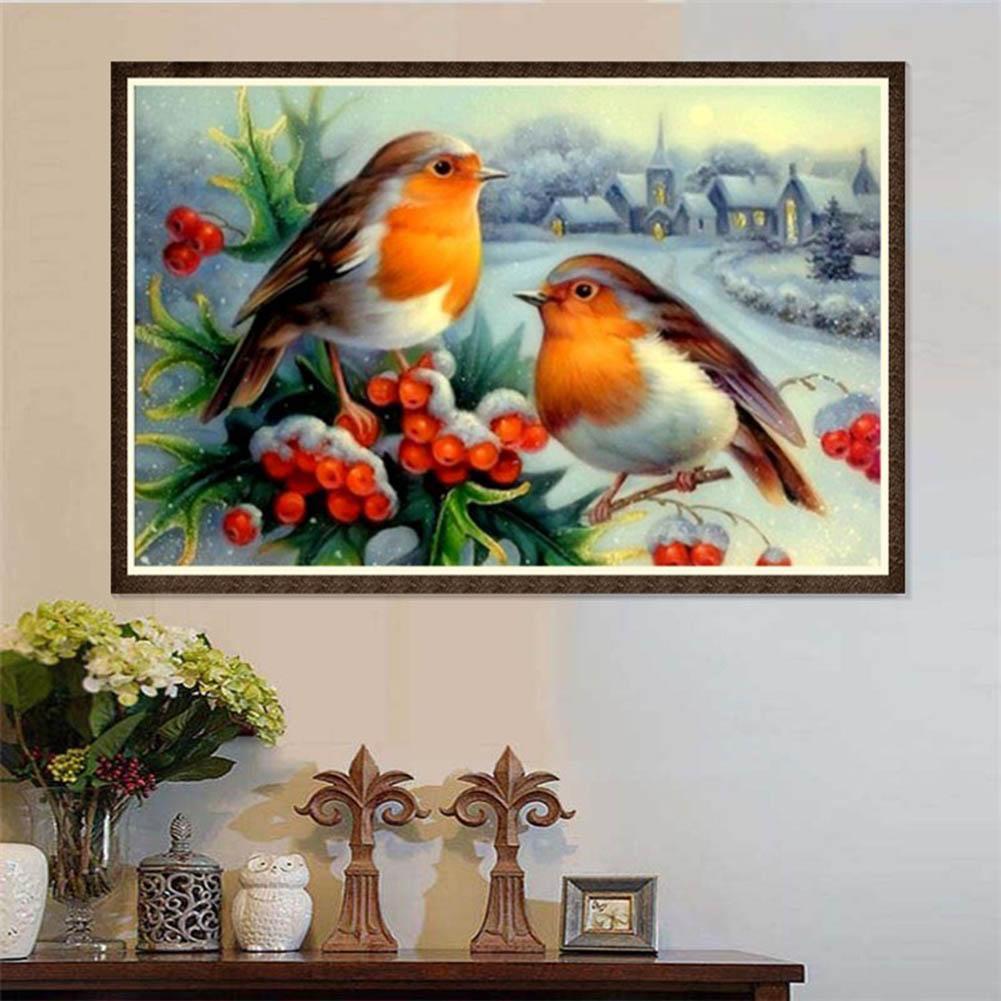 5D 2 Birds Diamond Painting Embroidery DIY Cross Stitch Home Decorate Gift