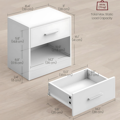 Secret Compartment Luxury Nightstand