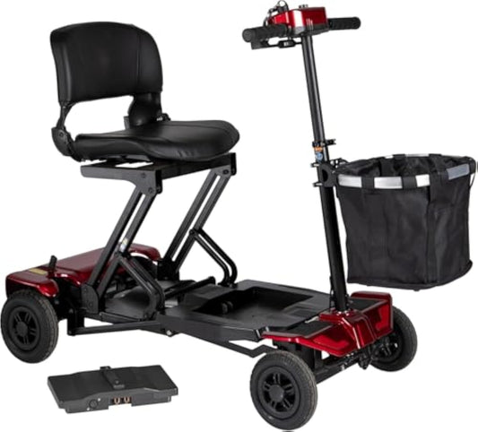 Falcon Auto Folding Mobility Scooter with Remote Control and Lithium Battery - Green Power
