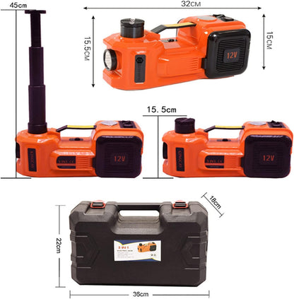 DYTWXG Electric Hydraulic Car Jack, 5 TON 12V, Compatible with Automobile and SUV, Car Jack with Electric Key Kit, Weight Capacity 10000 Pounds, Height Adjustable from 6.1 to 17.7 Inches