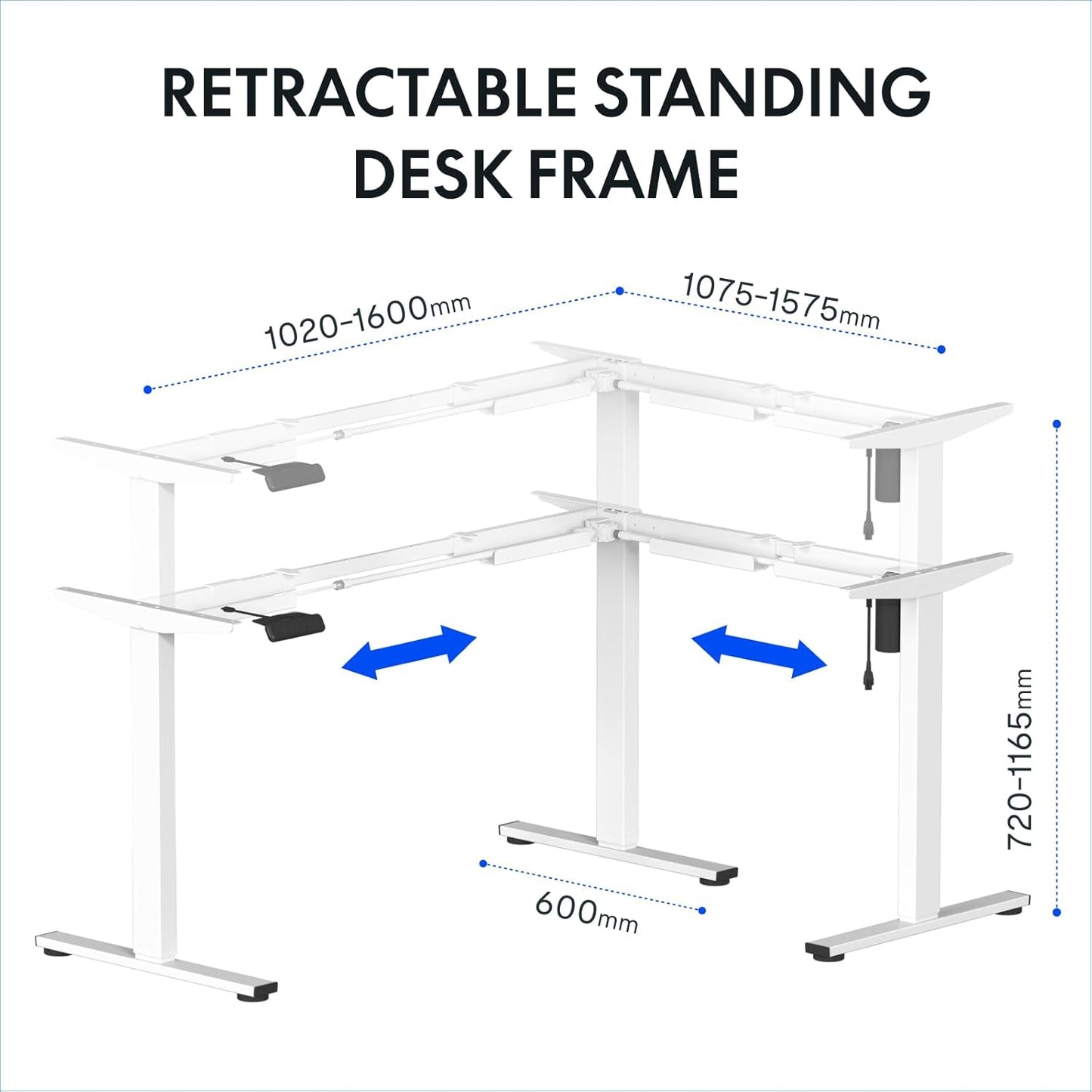 L Shaped Electric Standing Desk