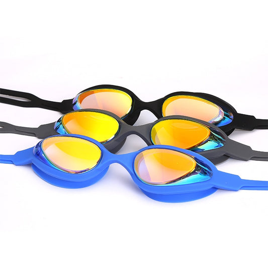 Men swim goggles Professional Swimming Goggles Anti fog UV Protection Swimming glasses Waterproof Silicone Swim Glasses Eye wear