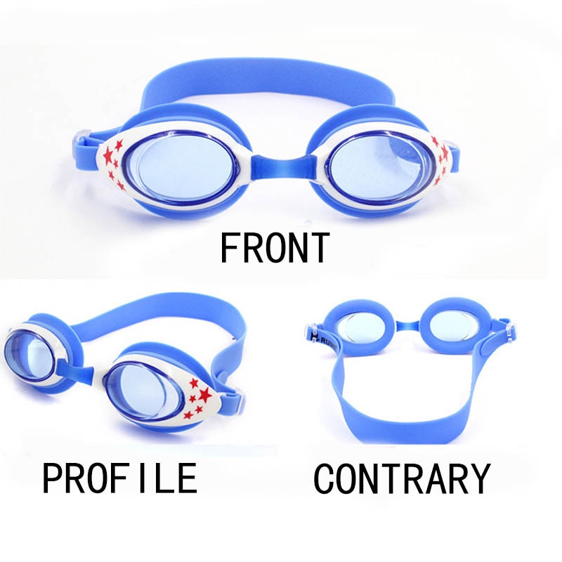 Children Swimming Goggles Colorful Kids Stars Swimming Glasses Boys and Girls Antifog Waterproof Swim Eyewear