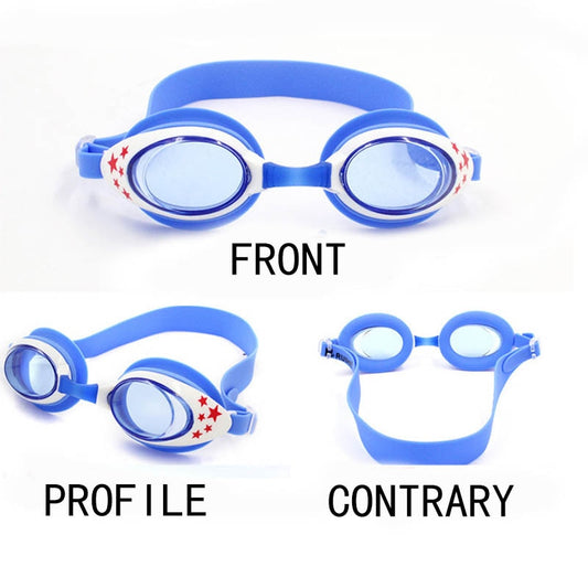 Children Swimming Goggles Colorful Kids Stars Swimming Glasses Boys and Girls Antifog Waterproof Swim Eyewear