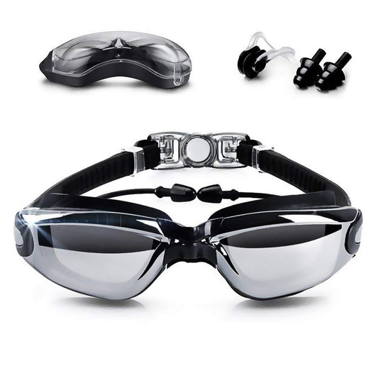 Electroplating Anti Fog Swimming Goggles UV Waterproof Swimming Glasses Adjustable Swim Eyewear for Men Women Swimming Goggles
