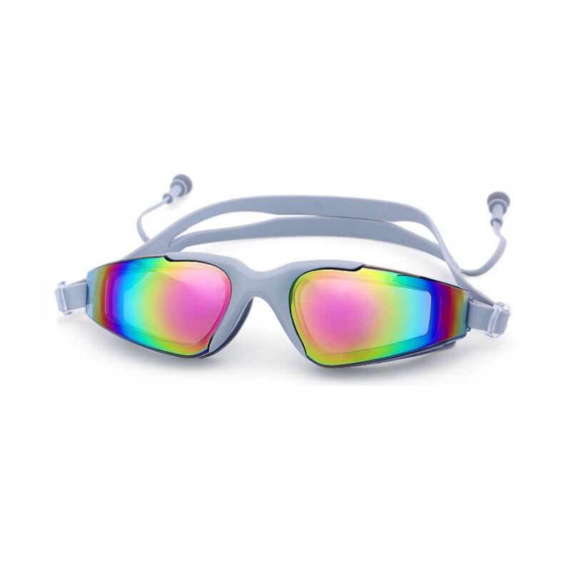 Swimming Glasses Men Women Professional Anti Fog Adult Earplug Geogle Swim Eyewear Waterproof Prescription Swim Pool Goggles