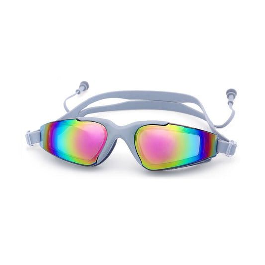 Swimming Glasses Men Women Professional Anti Fog Adult Earplug Geogle Swim Eyewear Waterproof Prescription Swim Pool Goggles